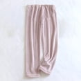 thumbnail image 1 of jtjvou Women's Coral Fleece Pajama Lounge Pants - Comfy Warm Sleepwear With Pockets - Velvet Home Long Pants Pink M, 1 of 9