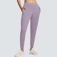 thumbnail image 1 of jtjvou Women's Joggers with Pockets Lightweight Soft Workout Athletic Pants for Camping Yoga Running Purple L, 1 of 6