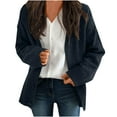 thumbnail image 1 of jtjvou Women's Knit Cardigan Sweater, Fashion Casual Loungewear Coat Long Sleeve Button Loose Clothes Daily Outerwear Tops Black Free Size, 1 of 4
