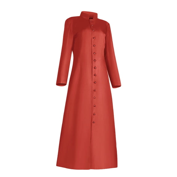 jtjvou Women's Medieval Clergy religious robe Medieval Church Robe Renaissance Pastor Minister Coat for Women Red,XXXXL