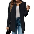 thumbnail image 1 of jtjvou Women’s Open Front Herringbone Blazer-Business Casual Long Sleeve Work Jacket with Full Lining and Padded Shoulders Black XXXXXL, 1 of 8