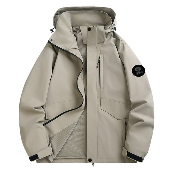 jtjvou Women's Thin Rain Jacket waterproof Ski Camping Soft Shell Jacket with Hood for Golf Outdoor Hiking Windbreaker Hooded Climbing Jackets Gray S