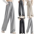 thumbnail image 1 of jtjvou Women’s Wide Leg Sweatpants Baggy Drawstring High Waisted Joggers Lounge Sweat Pants with Pockets 2025 Fall Black L, 1 of 4