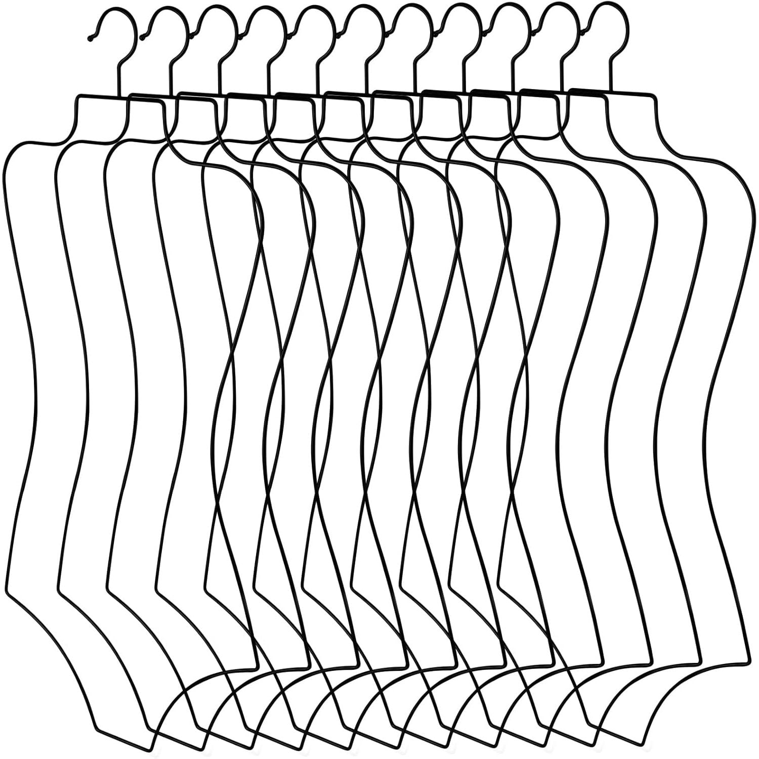 Body Shape Display Clothes Hangers 30 Pack, Luxury Netherlands
