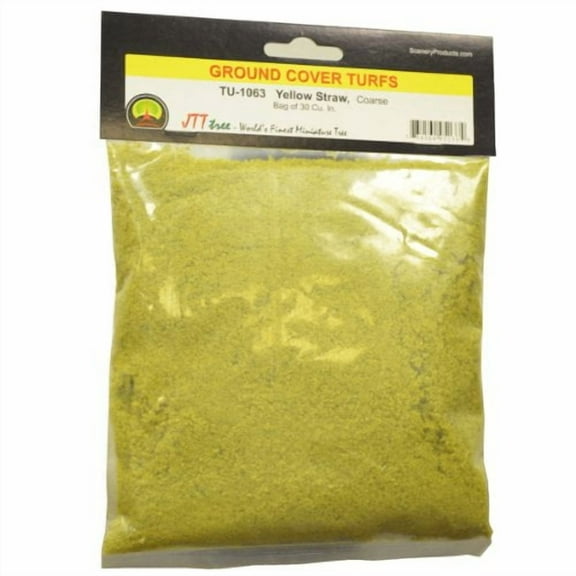 jtt scenery products ground cover turf, yellow straw, coarse/30 cubic inch