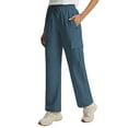 thumbnail image 1 of FAHXNVB Women's Cargo Pants High Waisted Drawstring Wide Leg Casual Sweatpants Y2k Streetwear Trousers with Pockets, 1 of 7