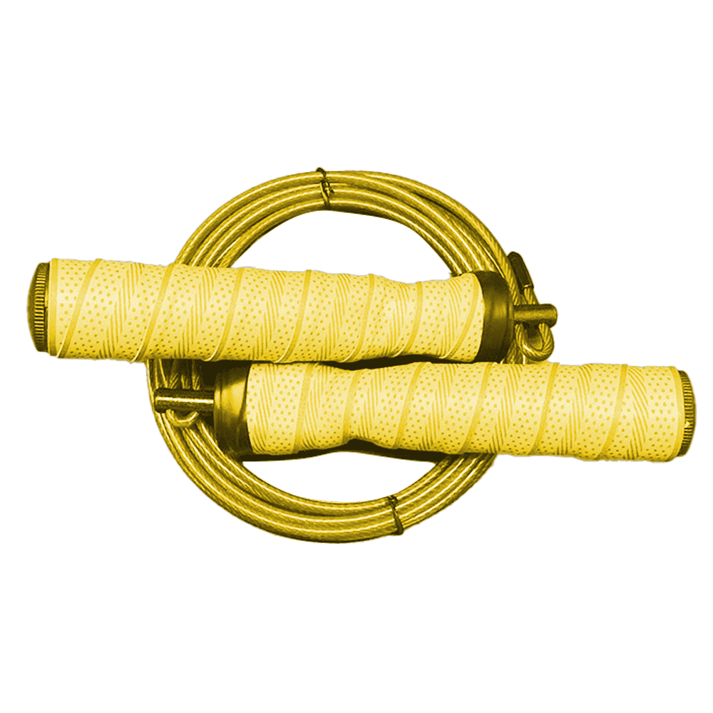 Adjustable-Length Cable Jump Rope for Fitness, Rotating Grip-Tape ...