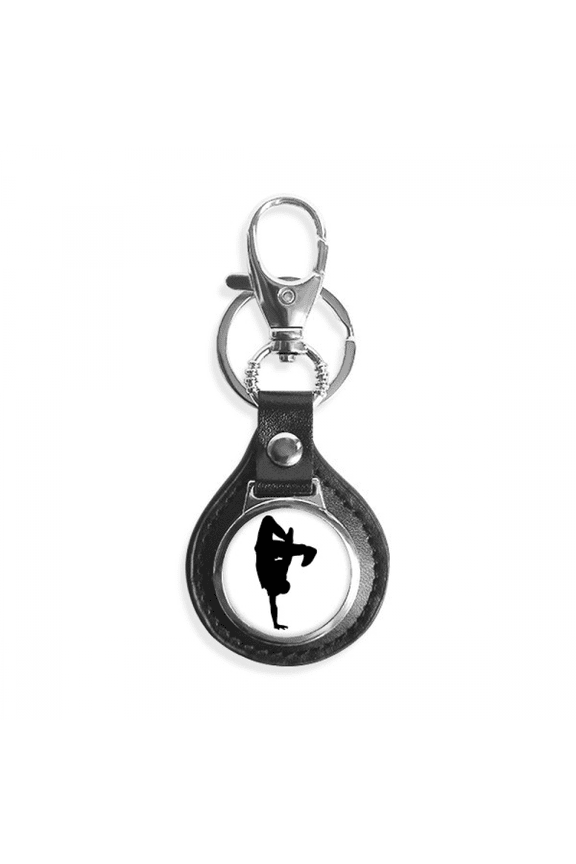 jumping dancer sports breaking key link chain keyholder finder hook metal