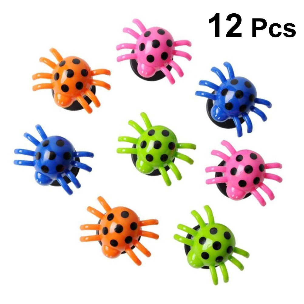 jumping spider figures 12Pcs Kids Plastic Spiders Shape Jumping Small