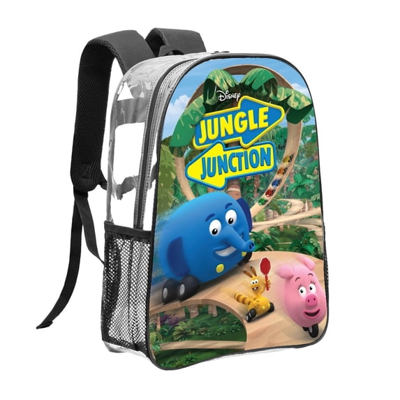 junction Jungle Pattern Transparent Backpack Lightweight And fashionable Showcasing Personality And Leading The Trend