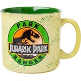 **jurassic park park ranger camper style ceramic coffee mug, 20 ounces ...