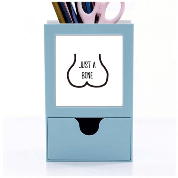 just b funny drawing art deco fashion desk supplies organizer pen holder card