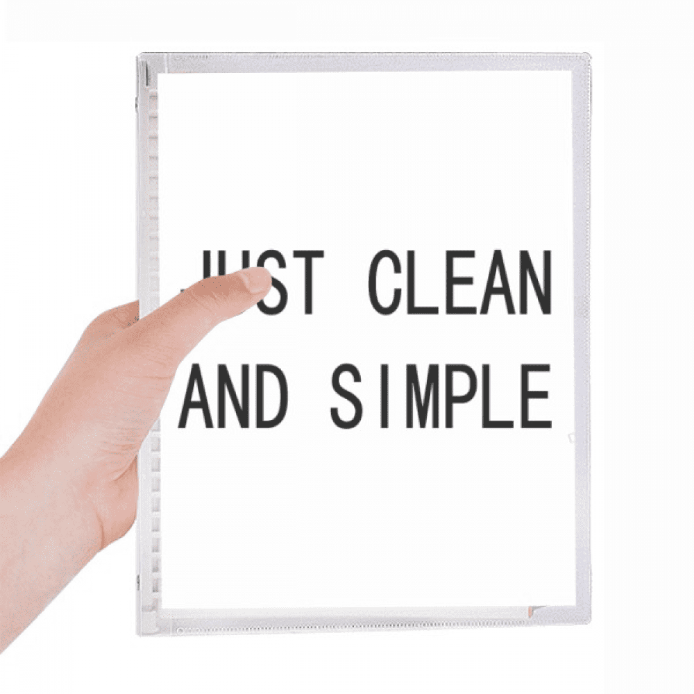 just clean and simple notebook loose diary refillable journal statiry
