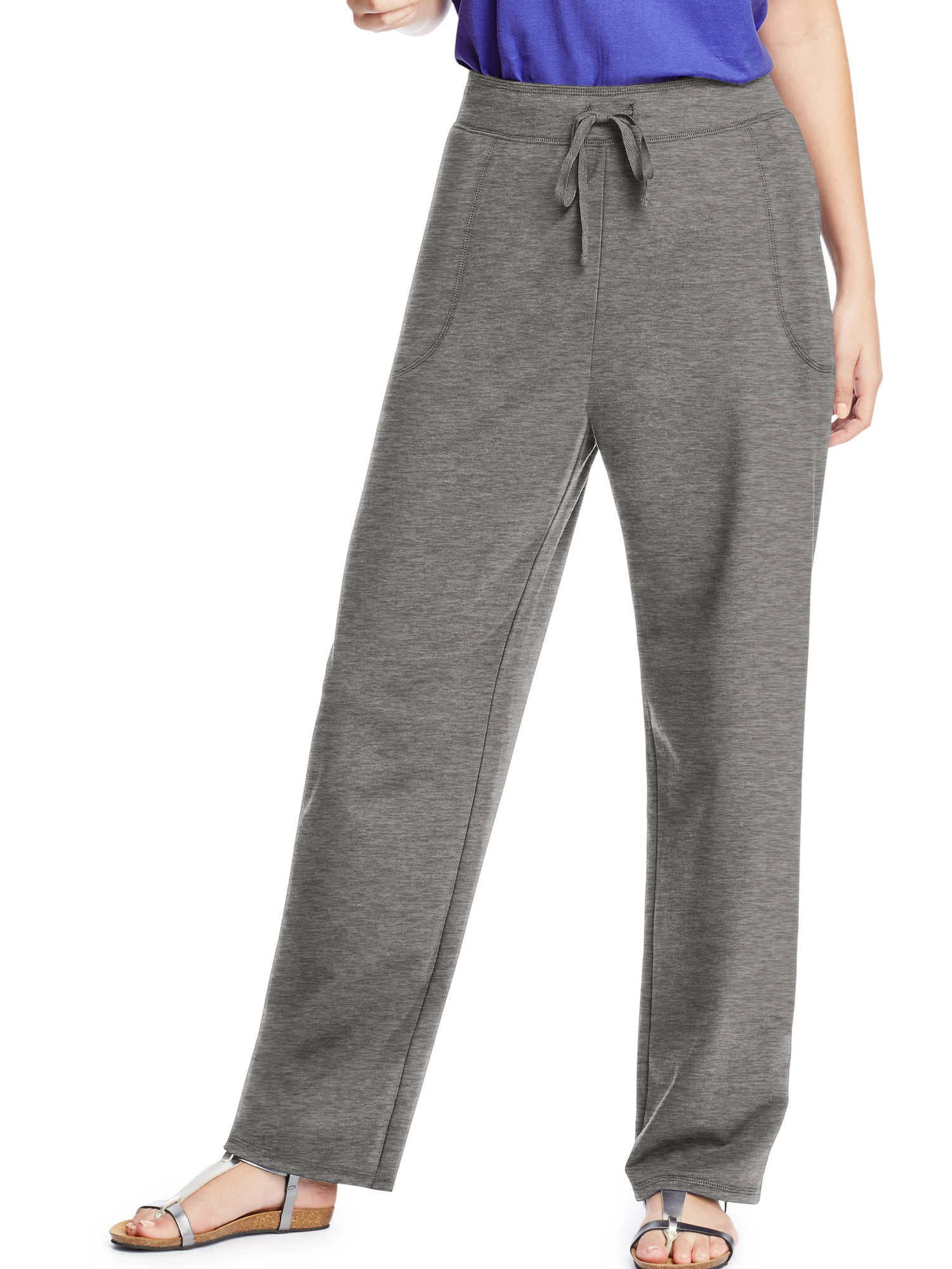 just my size women's plus-size french terry pocket pant - Walmart.com