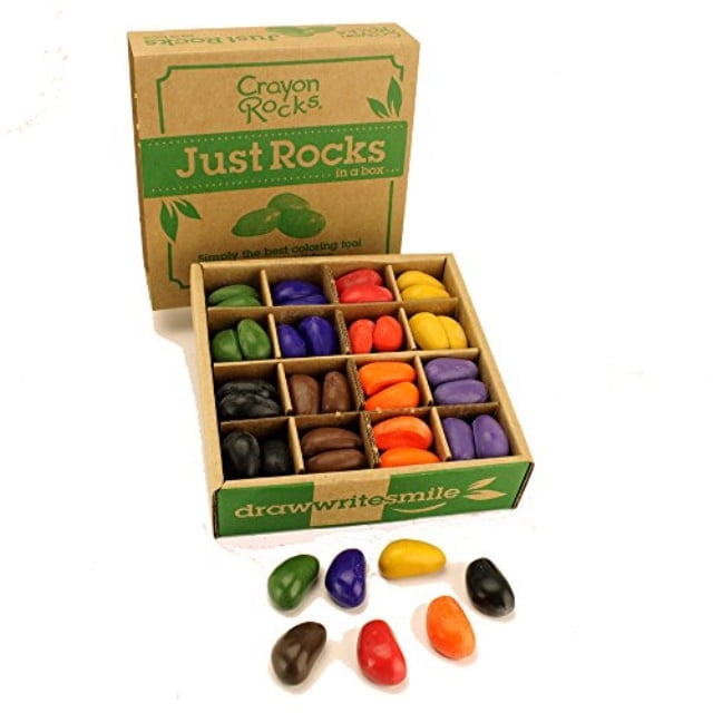 Crayon Rocks Just Rocks in a Box 8 Colors 64 Total Soy Wax Crayons, Non-Toxic, Made in USA