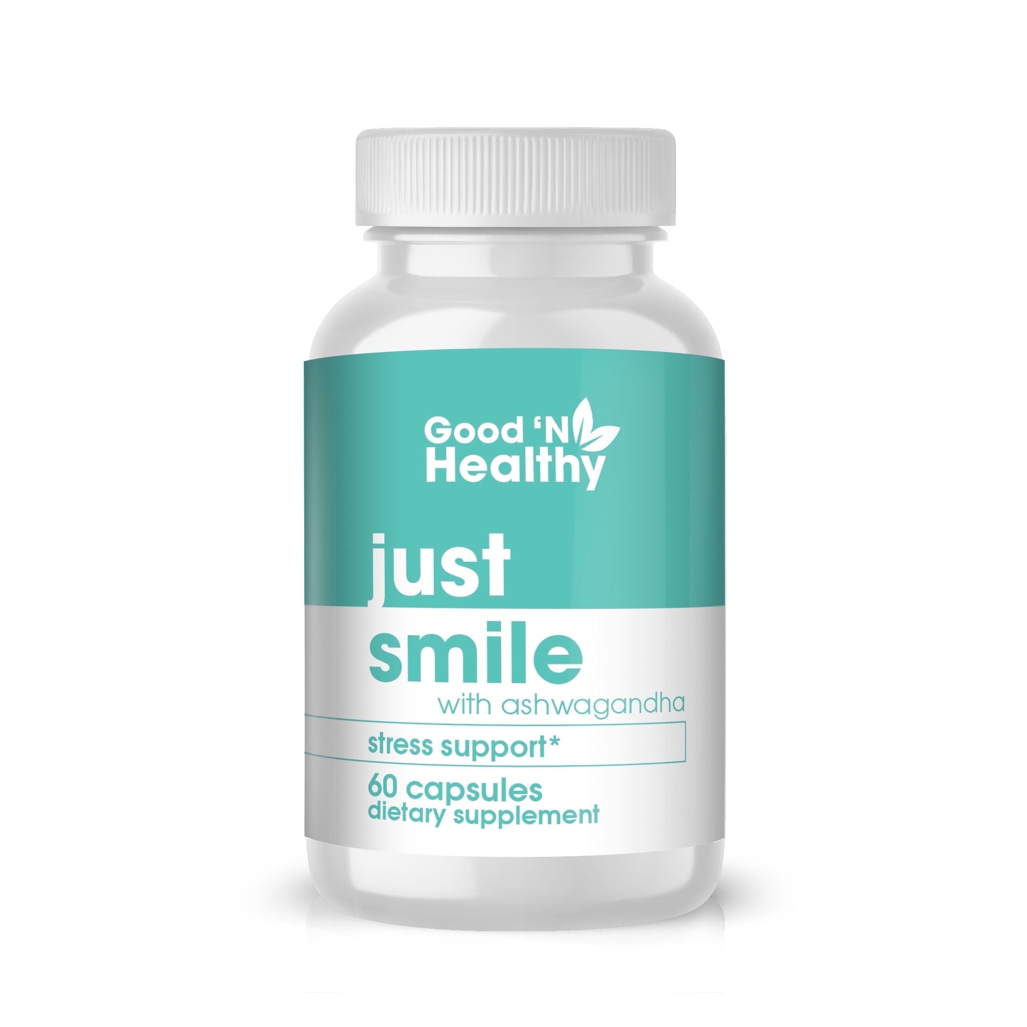 just smile by Good 'N Healthy - Ashwagandha Supplement for a Healthy Stress, 60 Capsules