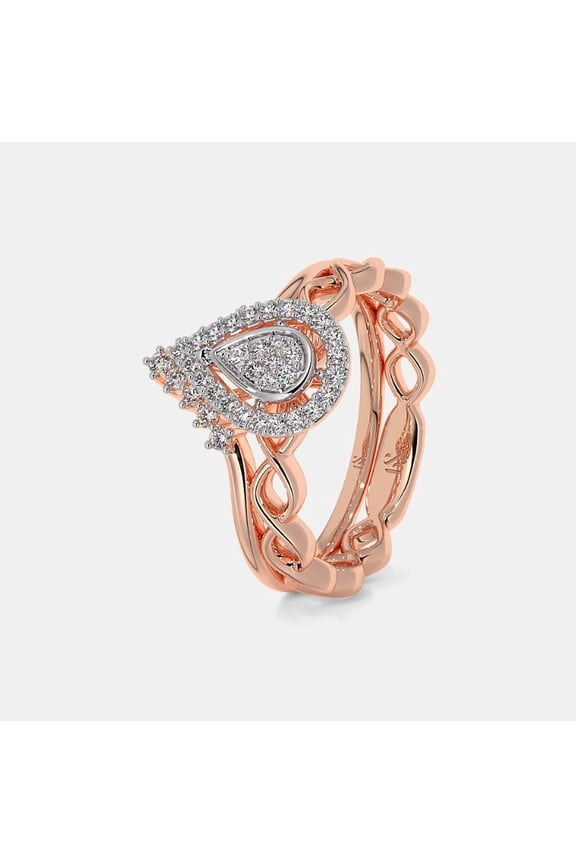 1.5 Ct Timeless 925 Sterling Silver Round Cut Natural Moissanite Pear Shape Wedding Bridal Ring Set For Women 14K Gold Plated