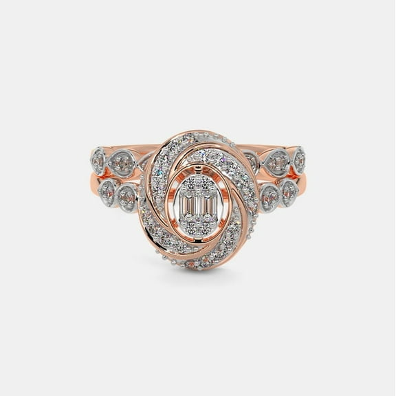 justforyoujewels 1.8 Ct Timeless 925 Sterling Silver Natural Moissanite Baguette Cut Dainty Wedding Bridal Ring Set For Women 14K Gold Plated