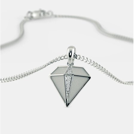 justforyoujewels 925 Sterling Silver 1Ct Lab Created Round Cut Sapphire Wedding Diamond Pendant For Women 14K Gold Plated With Free Chain(18 Inch)