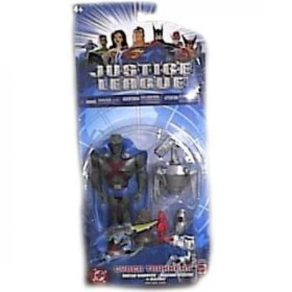 justice league cyber trakers martian manhunter figure with blazebot by mattel