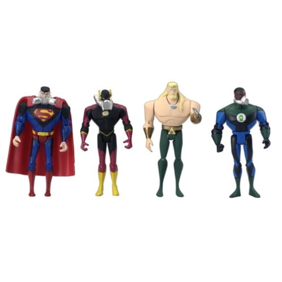 Justice League "Journey to Atlantis" 4 Pack Includes: Superman, The Flash, Green Lantern and Aquaman!