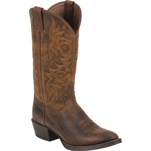 justin men's rugged cowhide western boots