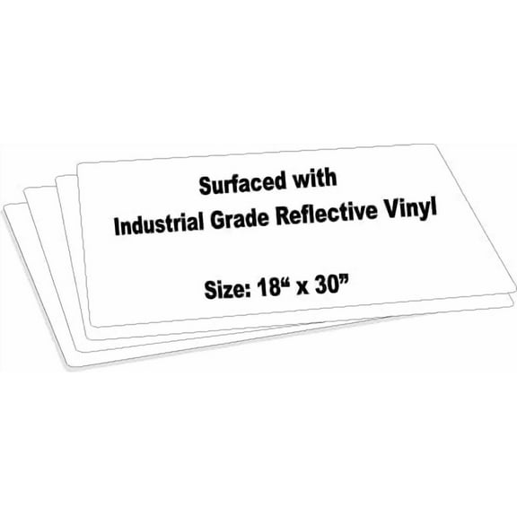 justsignframes Aluminum Metal Sign Blank - 18 x 30 White (4 Pack)