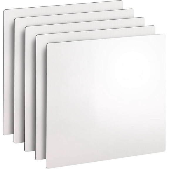 justsignframes Aluminum Metal Sign Blank - 24 x 24 White (5 Pack)