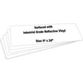 thumbnail image 1 of justsignframes Reflective Aluminum Metal Sign Blank - 6 x 24 White (5 Pack), 1 of 4