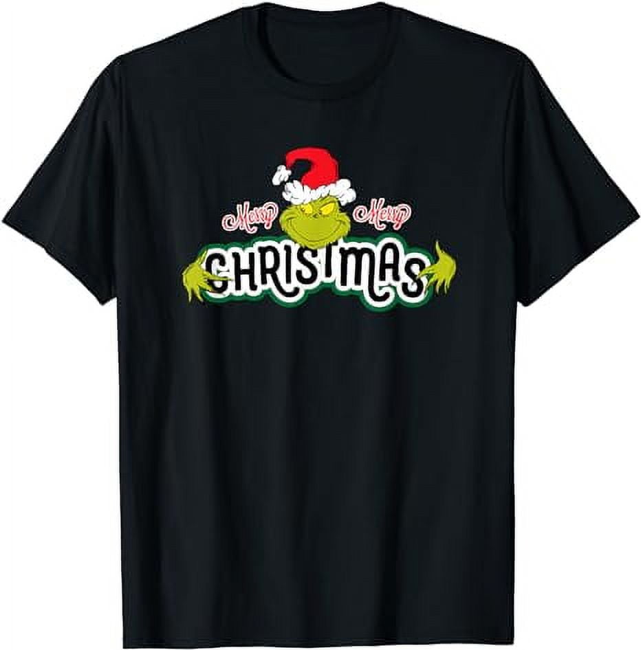 jutisoso Grinch Hugs Christmas Short Sleeve T-shirt - Walmart.com