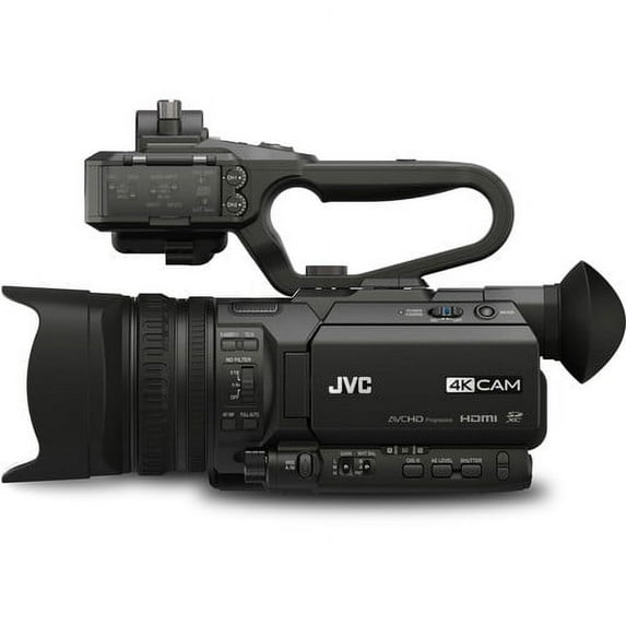 jvc gy-hm170u 4kcam compact professional camcorder with top handle audio unit