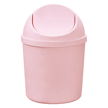 jxfwels Bathroom Swing Lid Trash Can, Pink