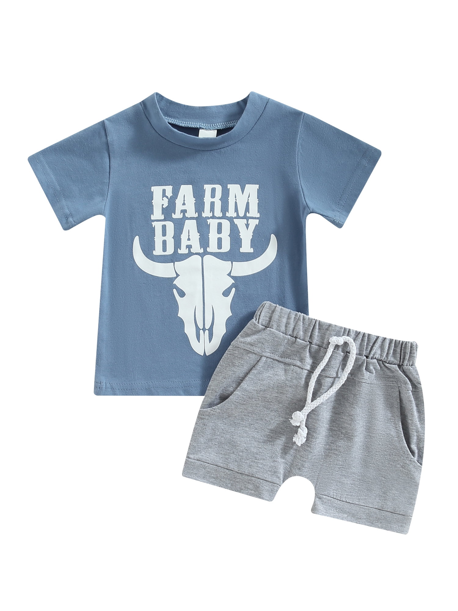jxxiatang Baby Boy Western Clothes, Graphic Letter Print TShirt