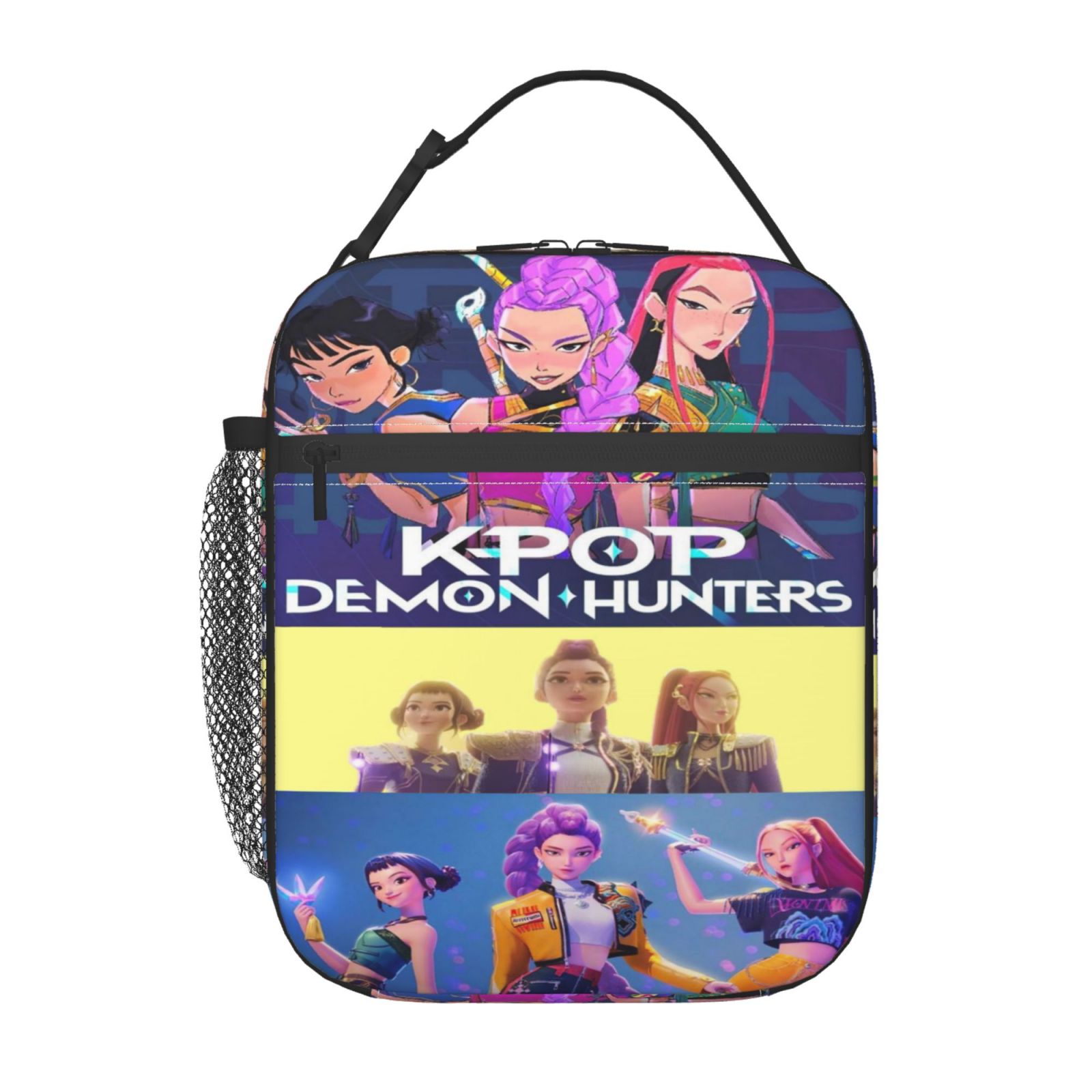 k-pop demon hunters Lunch Bag Portable Insulated Lunch box with Handle ...