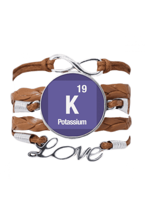k potassium checal element chem bracelet love chain ornament wristband
