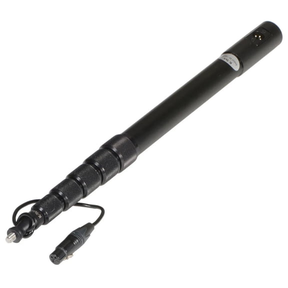 K-Tek KE79CCR Avalon Series Aluminum Traveler Boom Pole with Coiled Cable, 3-Pin XLR, Side Exit