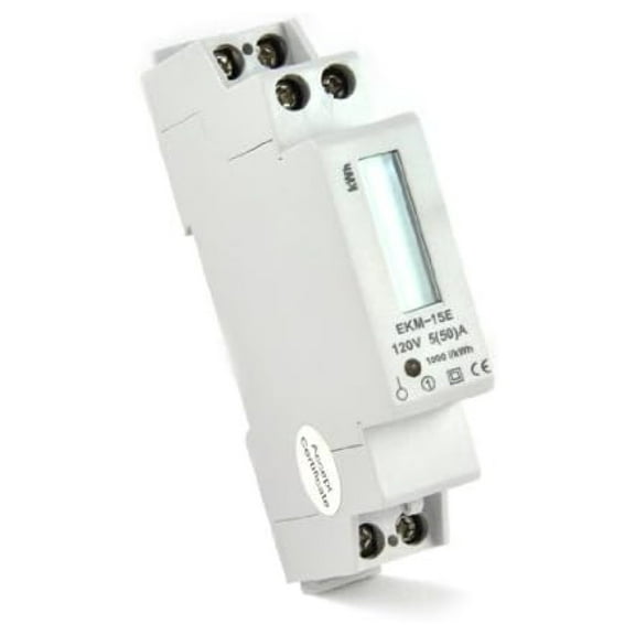 kWh Electric Meter - 120 Volt, 2-Wire, External 14mm 50A Current Transformer white