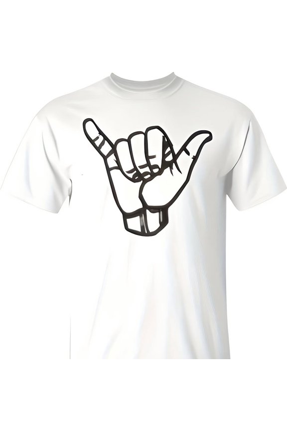 ka Sign g Good Vibes Retro Loose Hawa Surfing T-Shirt 220g Cotton Crew Neck Top With Gentle5