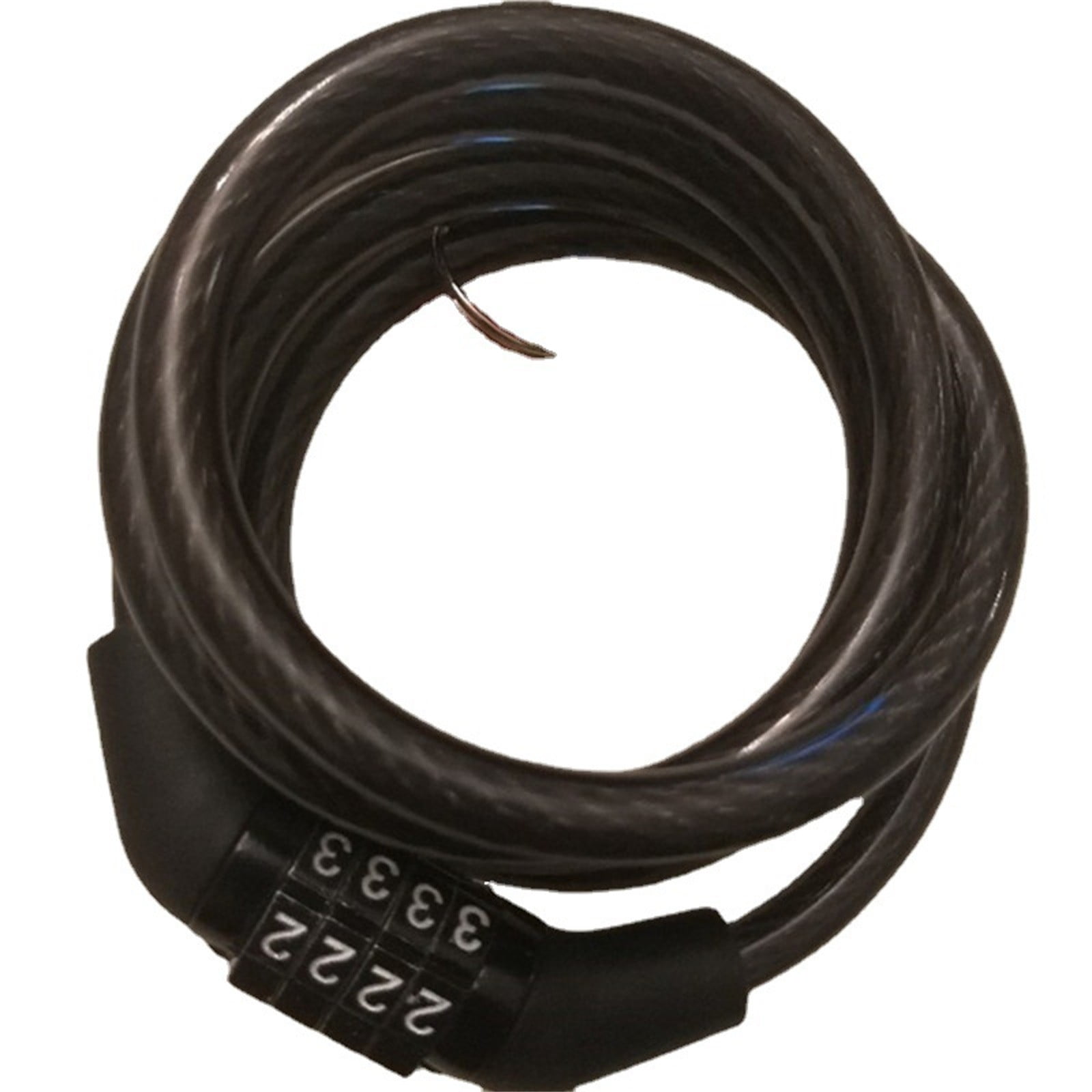 Retrospec Derailleur Hanger Retrospec Grizzly Cable Bike Combination Lock Combo, Heavy Duty Anti Theft Bicycle Cable Lock, 6 Foot Coiled Cut Resistant Cable With 4 Digit Custom Combination And Mounting Bracket Lock