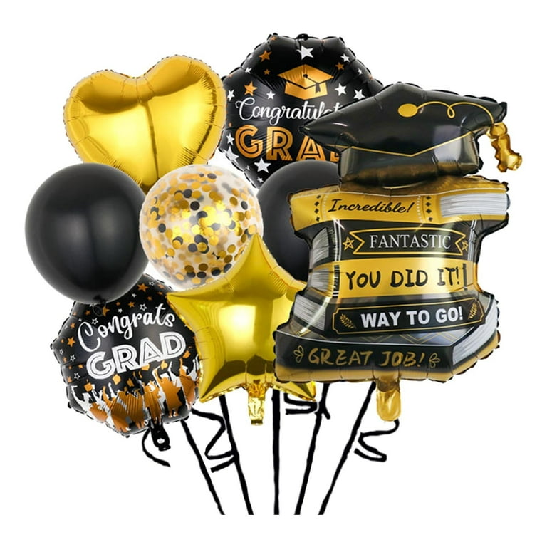 Wonderful Gold and Black Gift Balloon Set Wonderful Gold and Black Gift Balloon Set