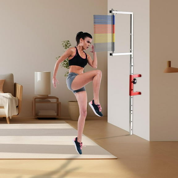 kagrote Wall-Mounted Vertical Jump Measurement Tool, Vertical Height Jump Measure Device 3.9-11.5Ft Adjustable Height, 47"-137" Wall Mounted Vertical Jump Trainer, Vertical Jump Tester Outdoor Use