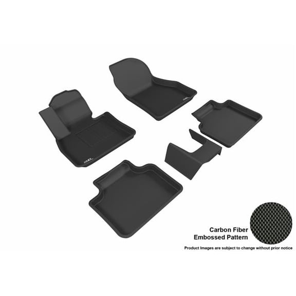 kagu R1 R2 Floor Mat for 2016-2018 X1 & 2018 X2 BMW, Black