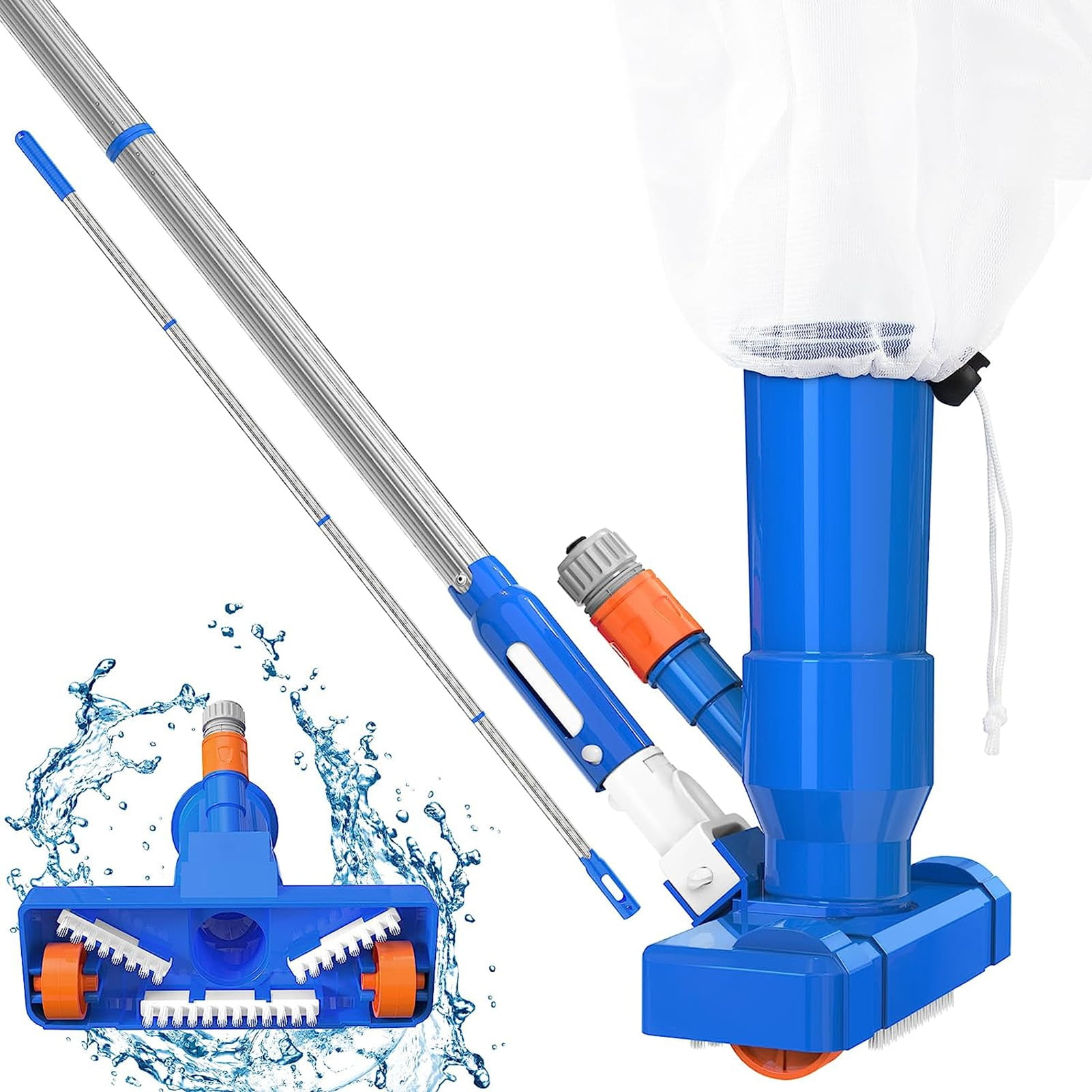 kaioher Handheld Swimming Pool Jet Cleaner with Detachable Poles No ...