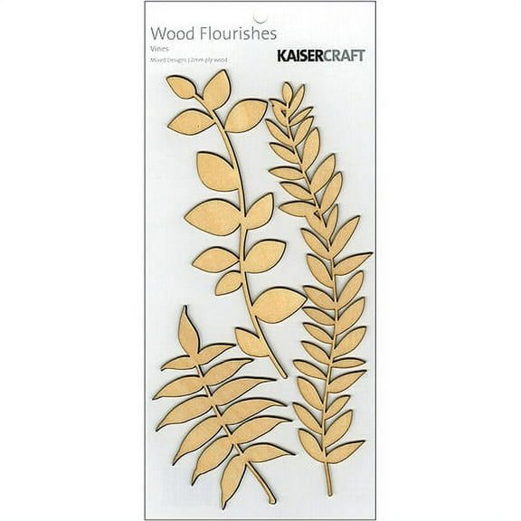 Kaisercraft Wood Flourishes Vines (3-Pack)