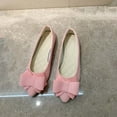 thumbnail image 1 of kakina CMSX Bowknot Ballet Flats Womens Pointy Toe Flat Shoes Suede Dress Solid Color Shoes Wear to Work Slip On Moccasins, 1 of 3