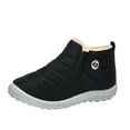 thumbnail image 1 of kakina CMSX Boys Girls Toddler Snow Boots,Fashion Casual Outdoor Solid Color Winter Shoes for Kids Boys Slip Up Warm Thicken Snow Boots 1 Years(28), 1 of 2