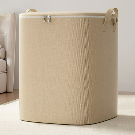 kakina CMSX Heavy Duty Storage with Reinforced Handles Extra Large Storage Bags for Clothes Collapsible Tote Bag Double Zipper for Space Saving Travel