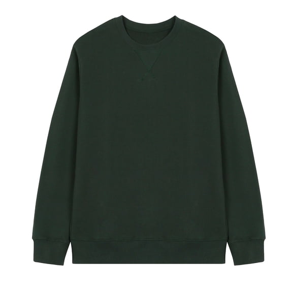 kakina CMSX Men's Cotton Shirts Tops Fashion Comfy Casual Outwear Lightweight Crewneck Solid Color Long Sleeve Pullover T-Shirt Tops