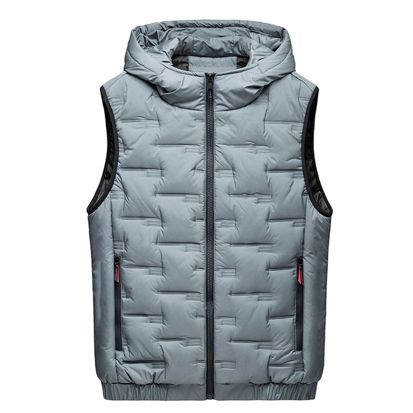 kakina CMSX Mens Fall Winter Cotton Puffer Vest Jacket,Fashion Casual