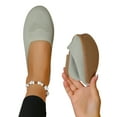 thumbnail image 1 of kakina CMSX Women’S Flat Shoes Knit Shoes Round Toe Slip On Ballerina Walking Flats Shoes for Woman Low Wedge Comfort Soft Casual Sandals Shoes, 1 of 3